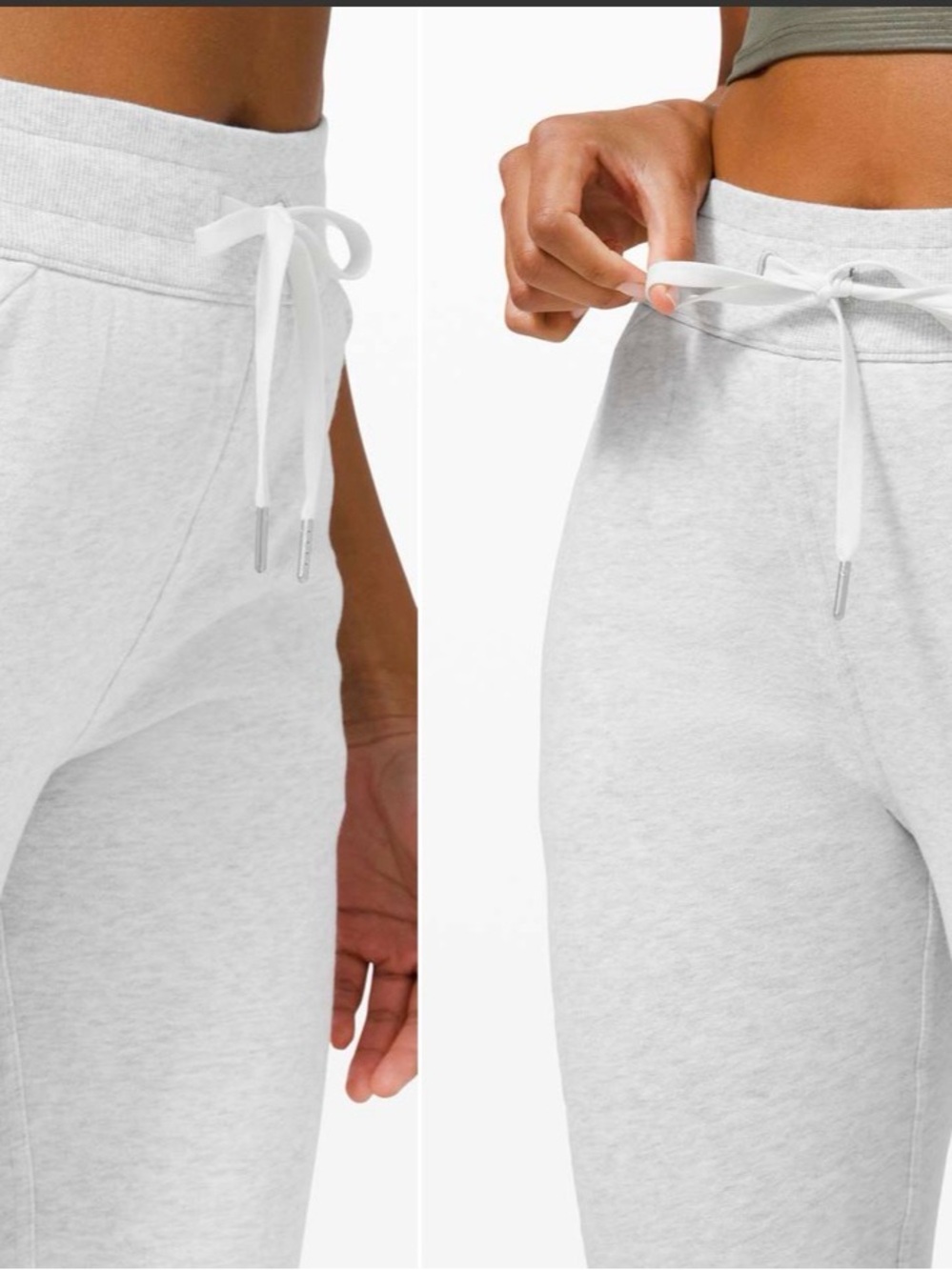 lululemon athletica SCUBA SET Heathered Core Ultra Light Grey XS/S and 4